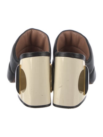 Marni Quilted Pattern Leather Slides