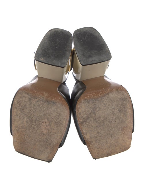 Marni Quilted Pattern Leather Slides