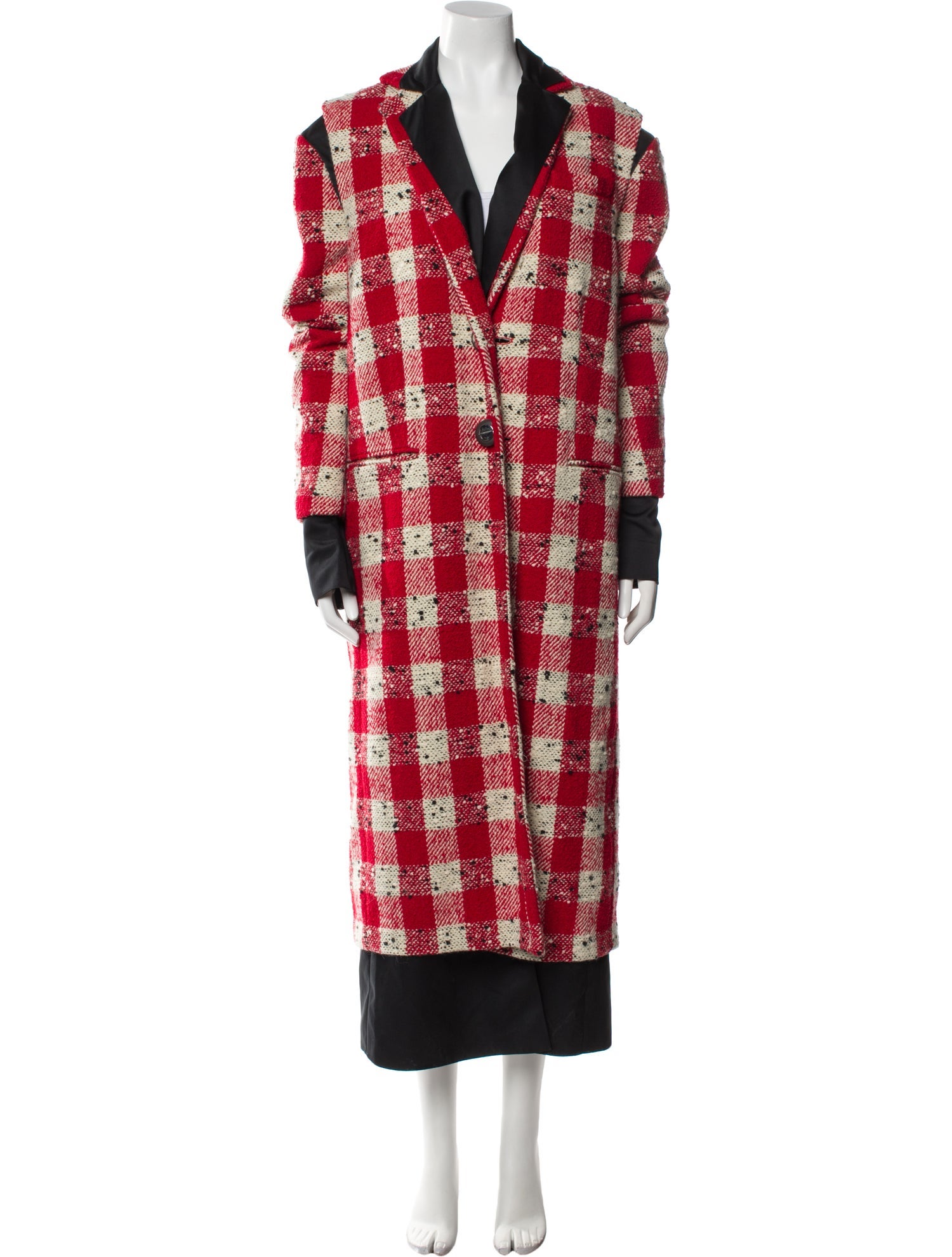Marni Plaid Print Coat
