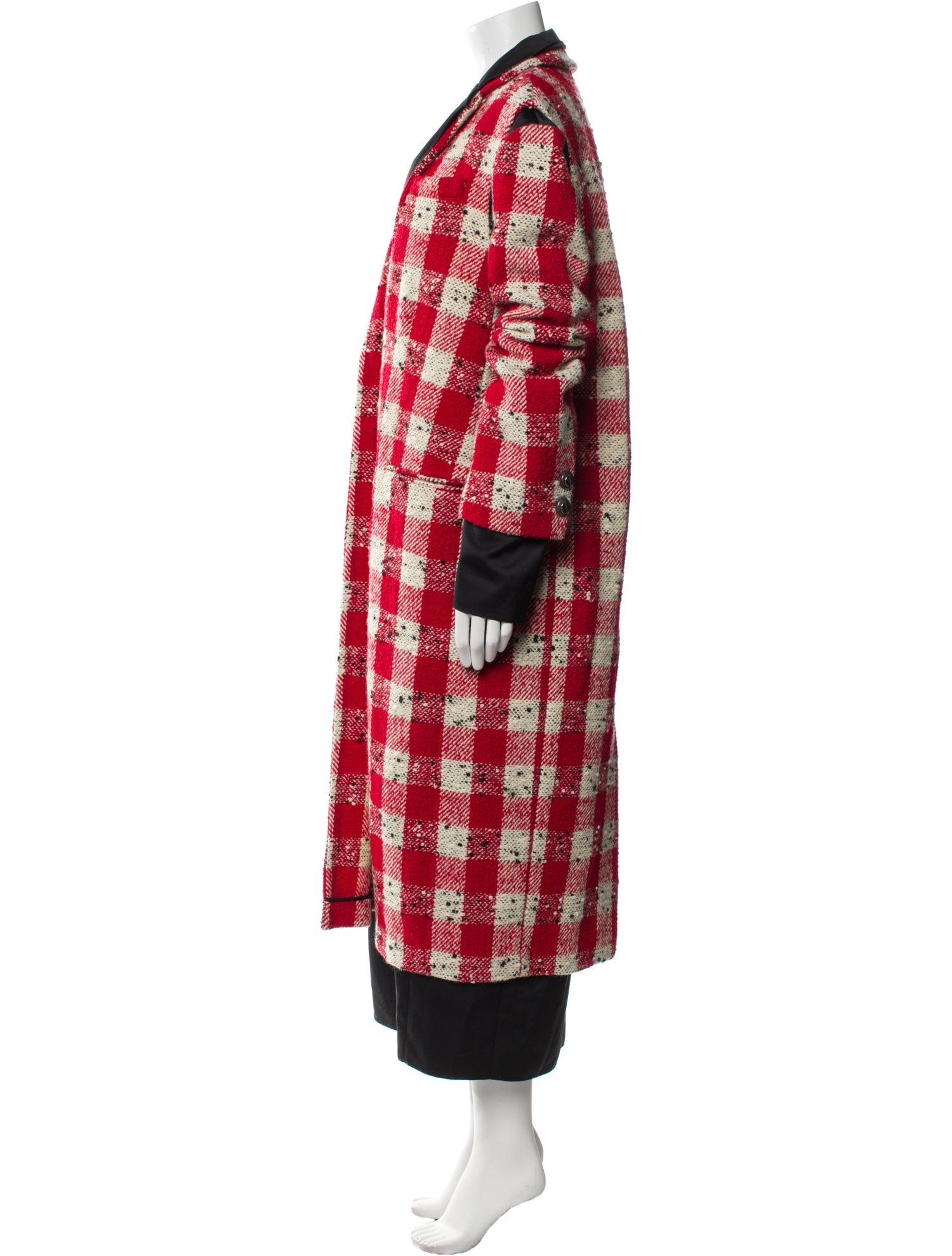 Marni Plaid Print Coat