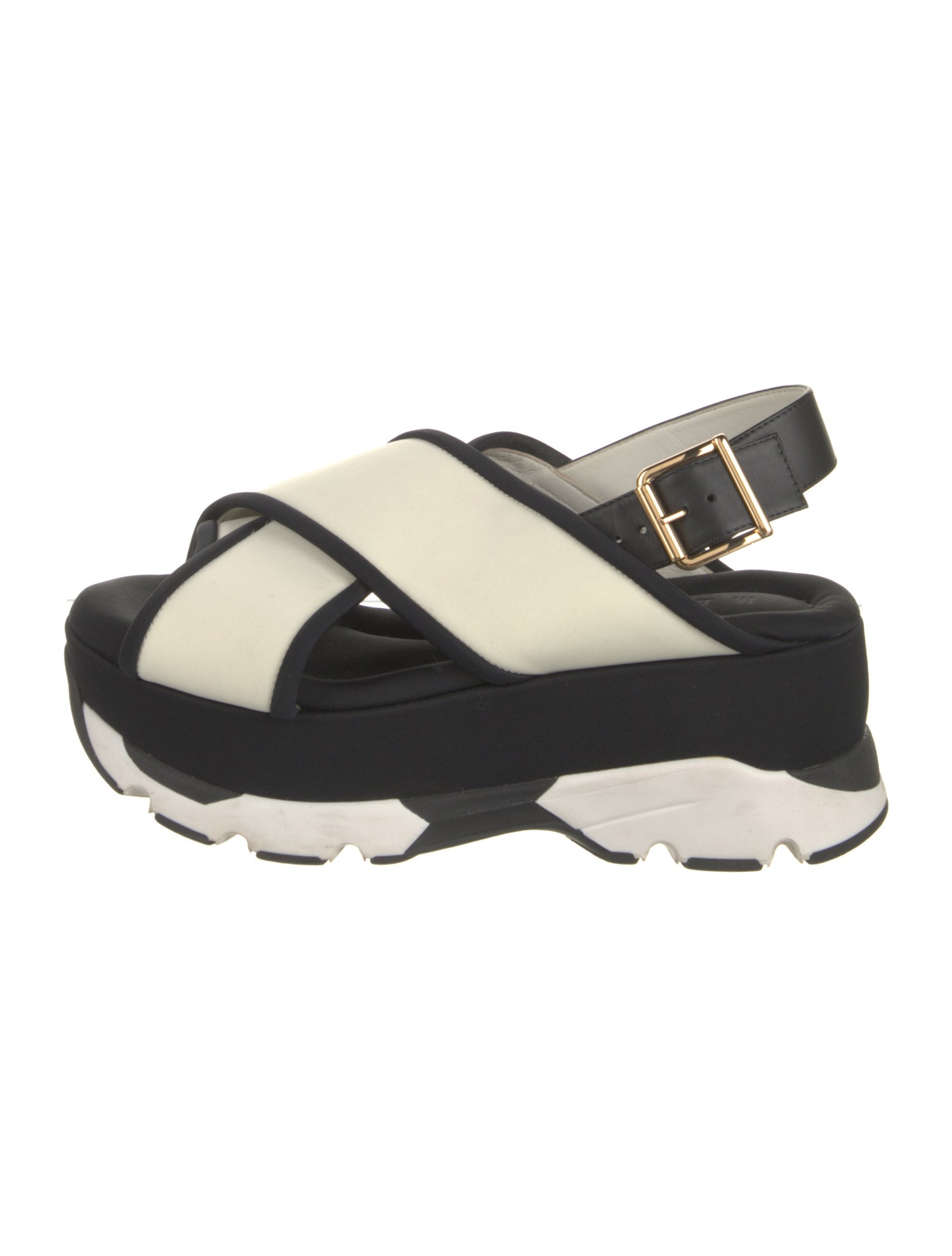 Marni Colorblock Pattern Slingback Sandals