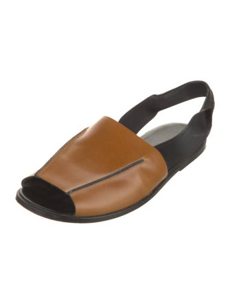 Marni Leather Colorblock Pattern Sandals