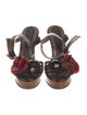 Marni Leather Beaded Accents Sandals