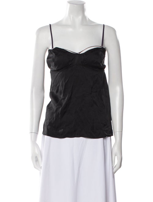 Marni Silk Square Neckline Top