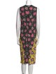 Marni Floral Print Midi Length Dress