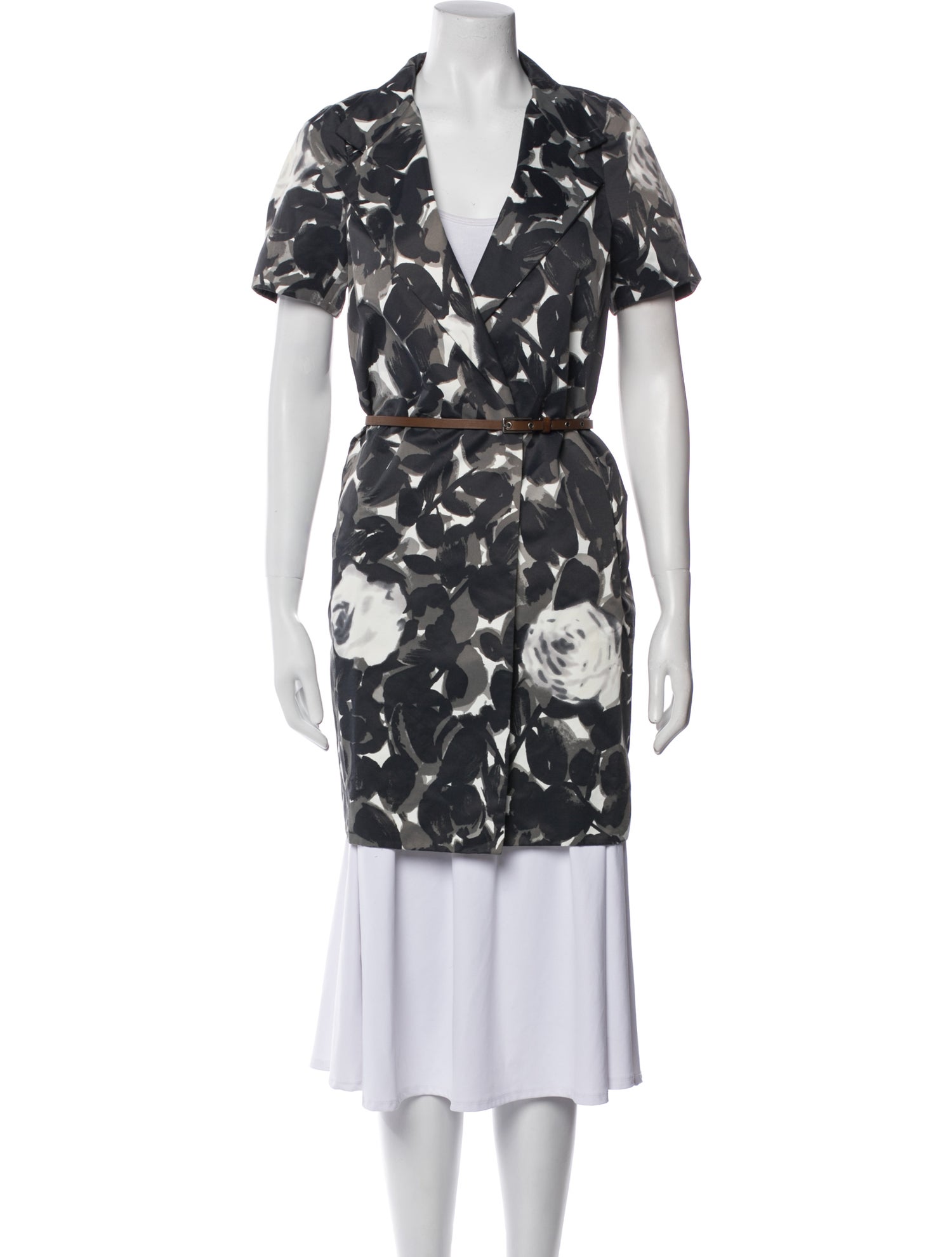 Marni Floral Print Trench Coat