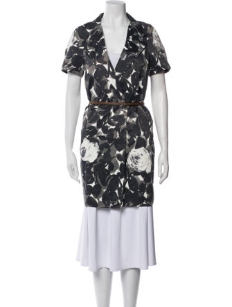Marni Floral Print Trench Coat