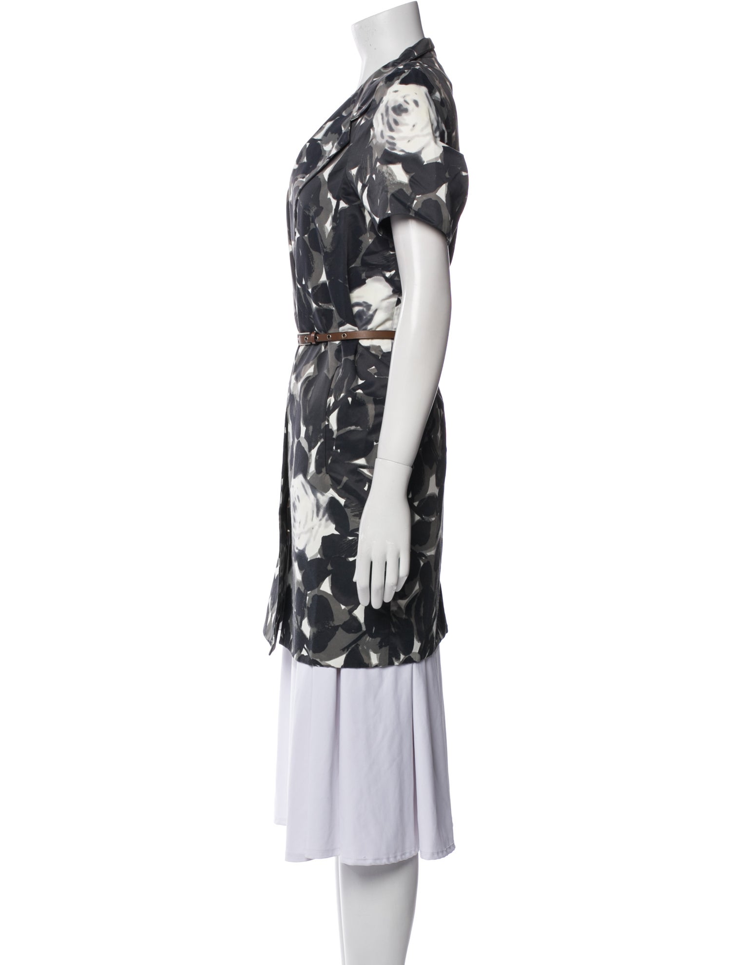 Marni Floral Print Trench Coat