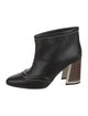 Marni Leather Whipstitch Trim Boots