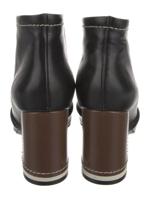 Marni Leather Whipstitch Trim Boots