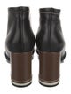 Marni Leather Whipstitch Trim Boots