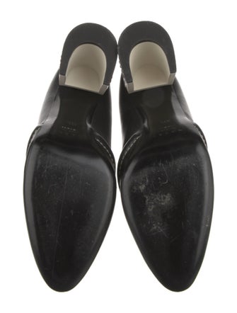 Marni Leather Whipstitch Trim Boots