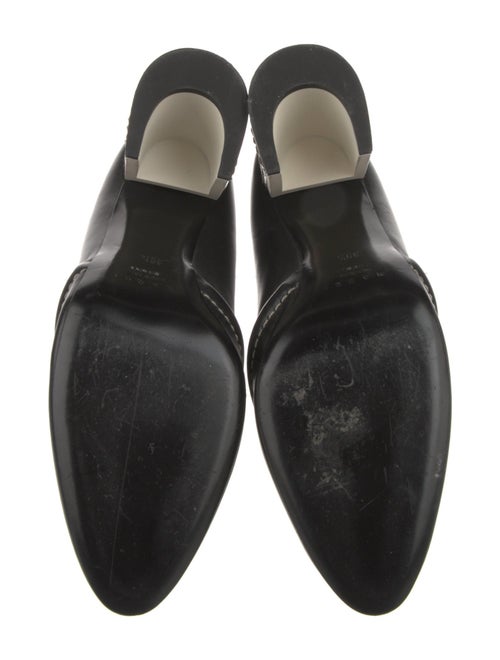 Marni Leather Whipstitch Trim Boots