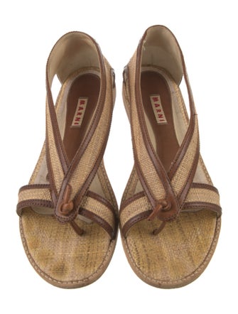 Marni Canvas Colorblock Pattern Espadrilles
