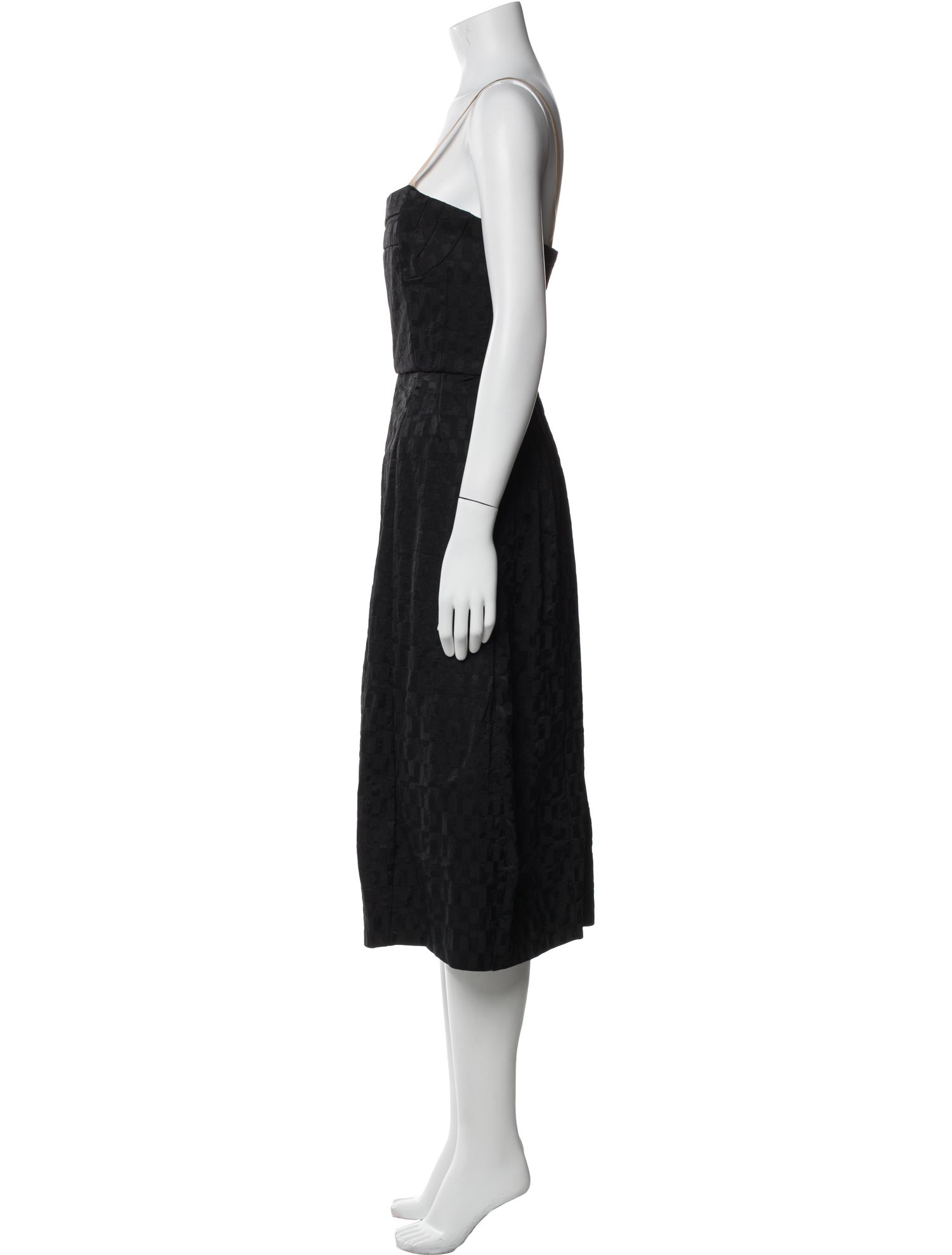 Marni Square Neckline Midi Length Dress
