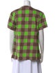 Marni Plaid Print Crew Neck Blouse