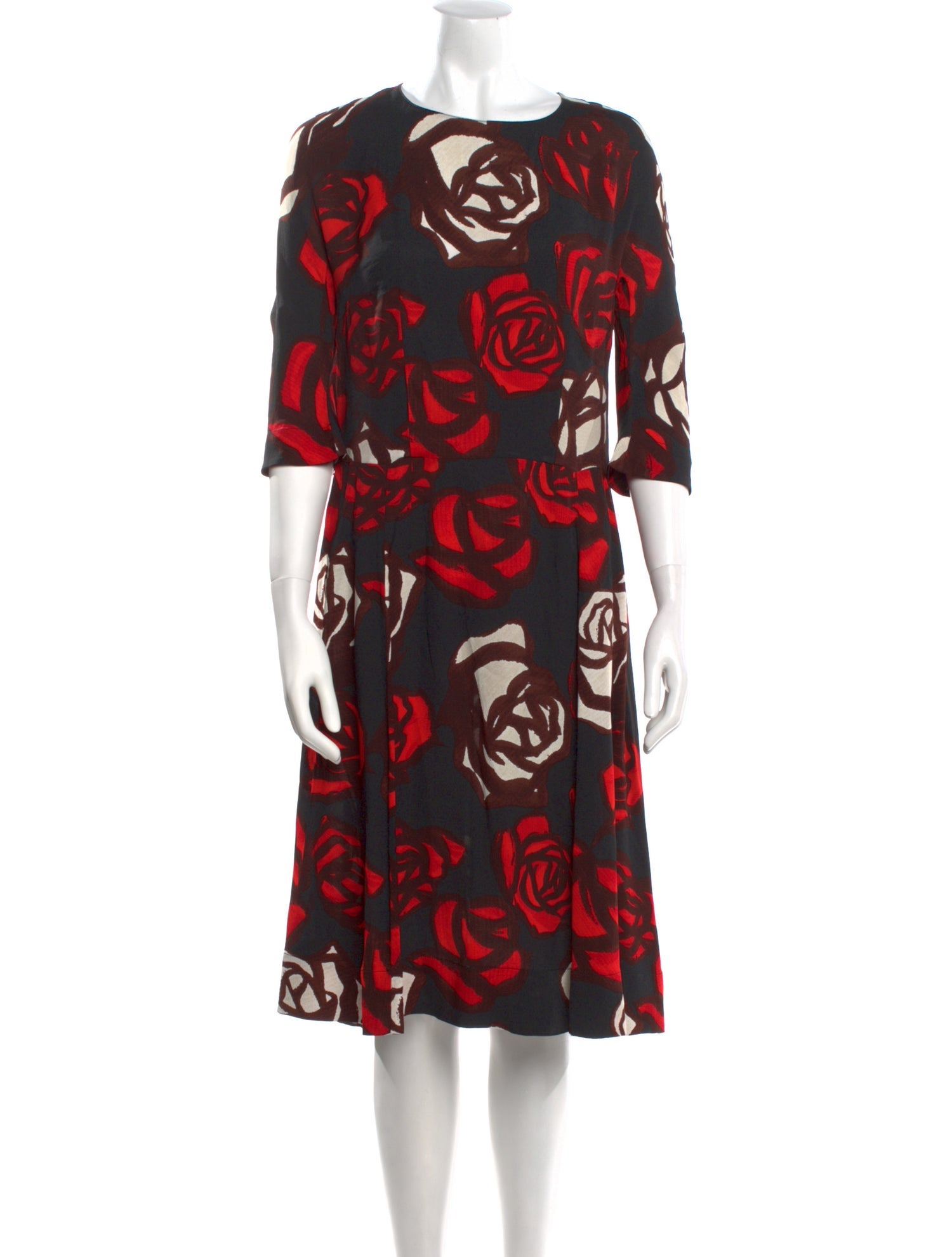 Marni Printed Midi Length Dress