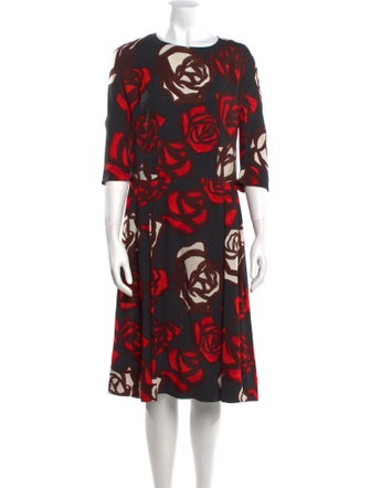 Marni Printed Midi Length Dress