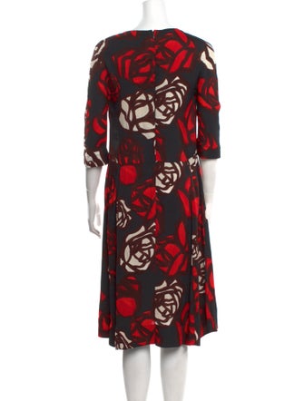 Marni Printed Midi Length Dress