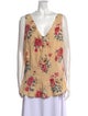 Marni Floral Print V-Neck Blouse
