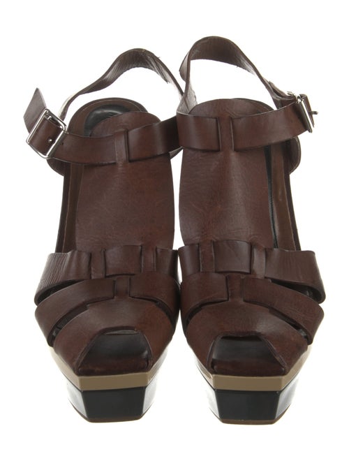 Marni Leather T-Strap Pumps