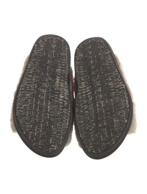 Marni Shearling Colorblock Pattern Slingback Sandals