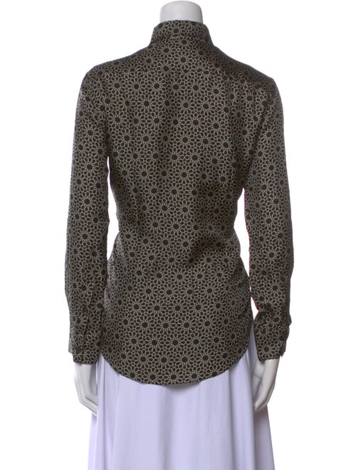 Marni Silk Printed Button-Up Top