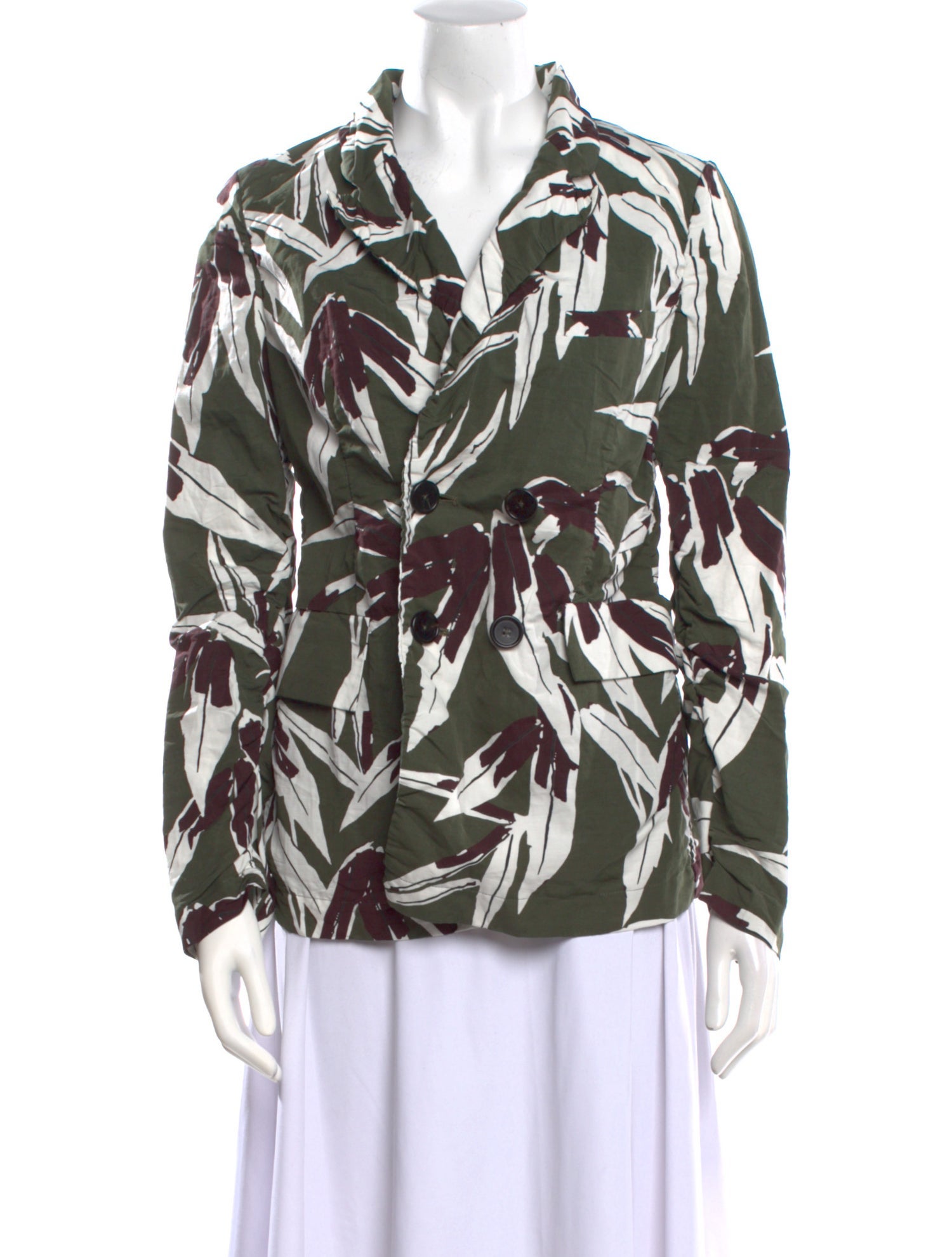 Marni Printed V-Neck Blouse