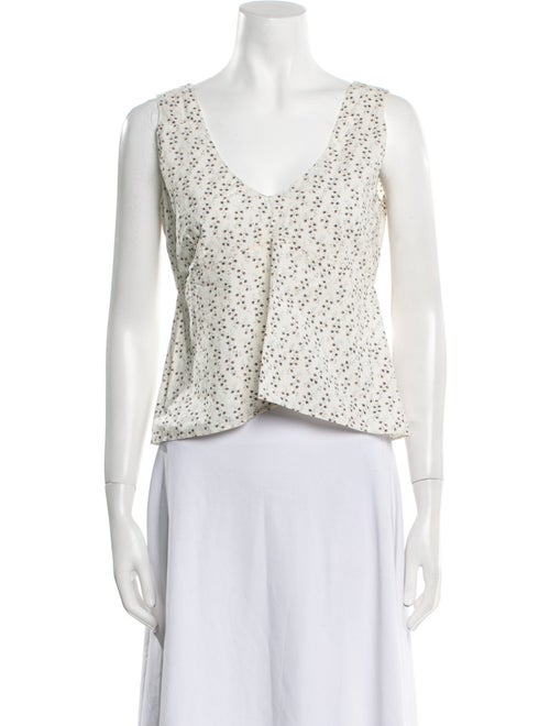 Marni Printed V-Neck Crop Top