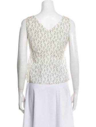 Marni Printed V-Neck Crop Top