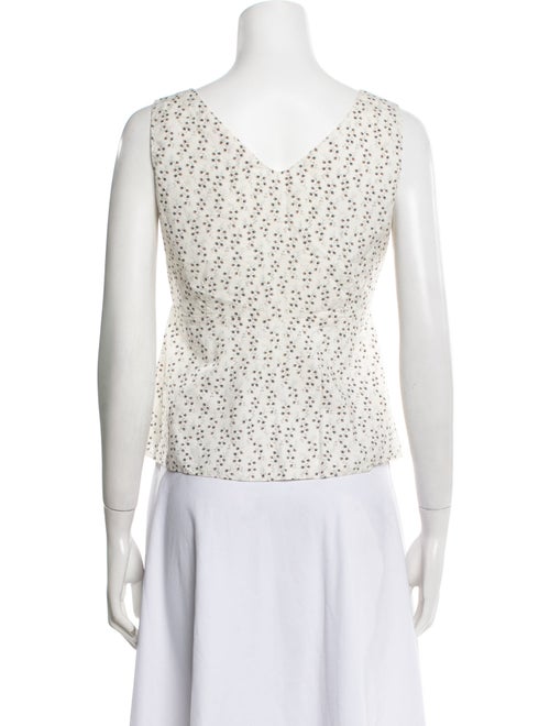 Marni Printed V-Neck Crop Top