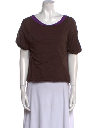 Marni Scoop Neck Short Sleeve T-Shirt