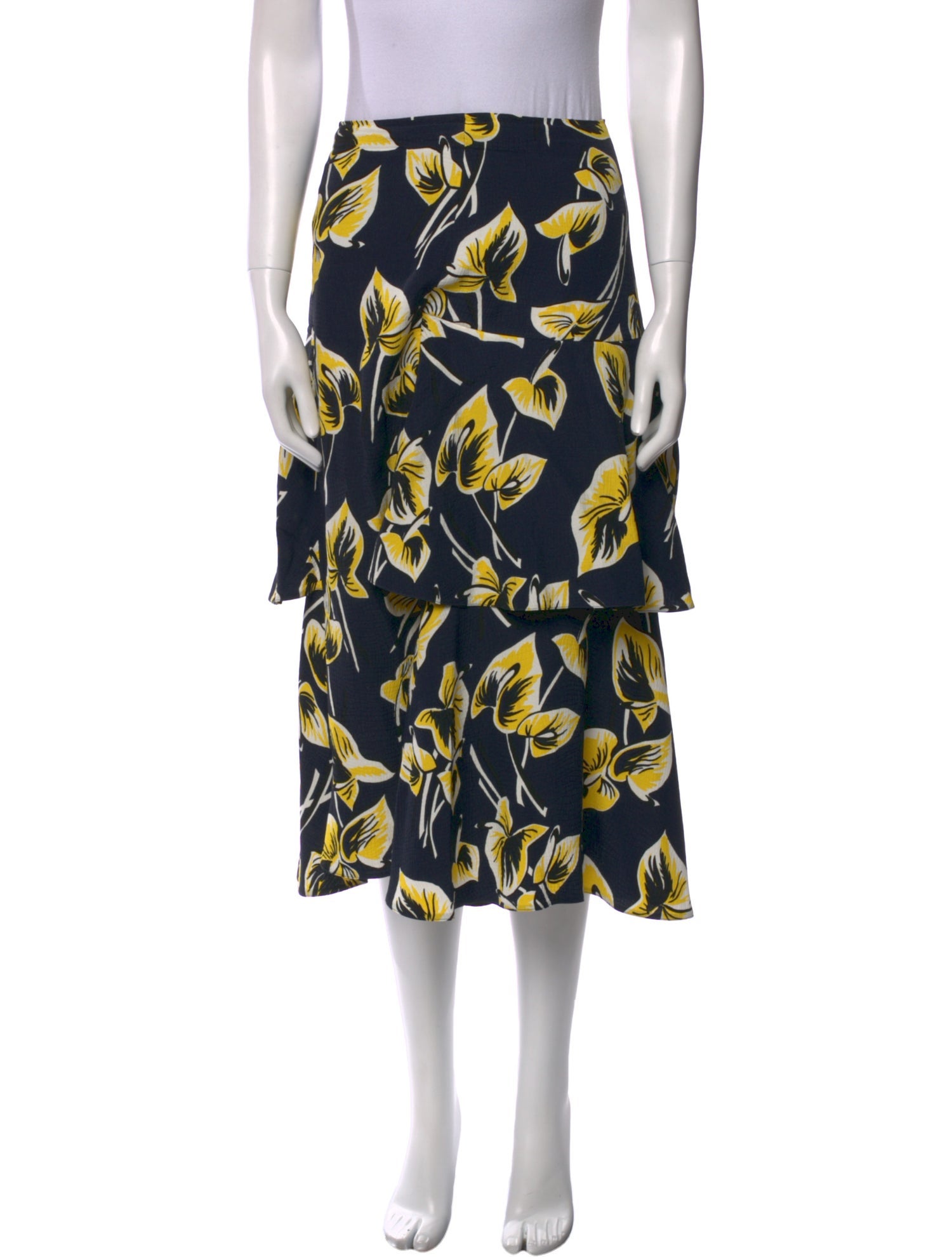 Marni Floral Print Midi Length Skirt