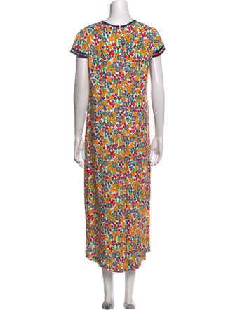Marni Floral Print Long Dress