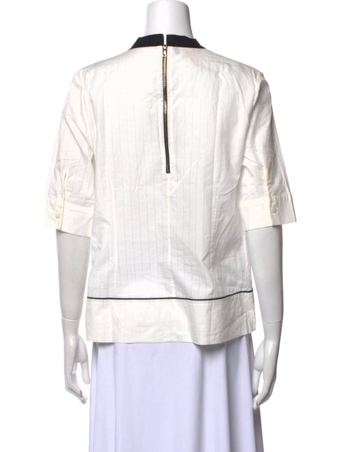 Marni V-Neck Three-Quarter Sleeve Polo