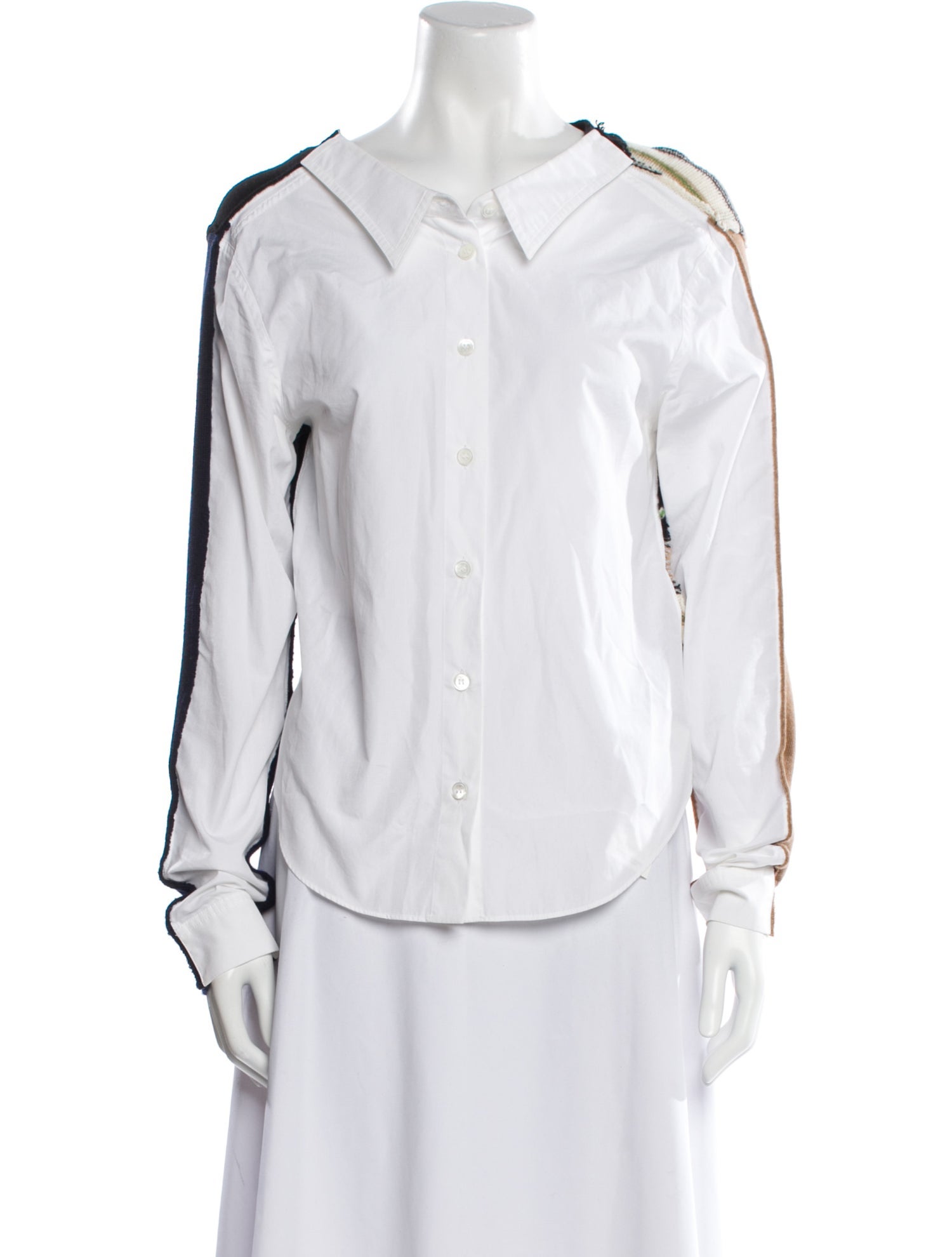 Marni Virgin Wool Long Sleeve Button-Up Top