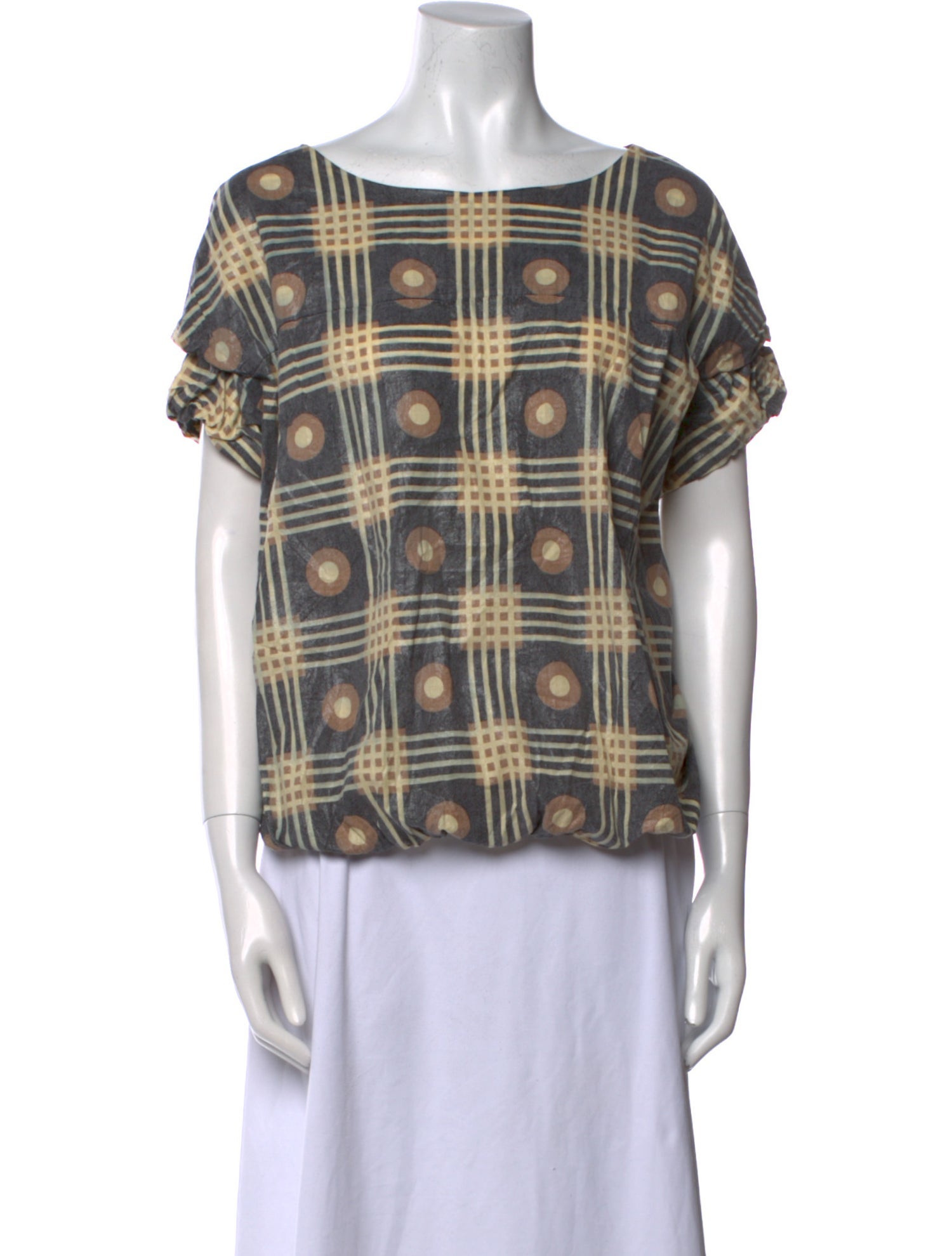 Marni Printed Scoop Neck Blouse