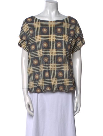 Marni Printed Scoop Neck Blouse