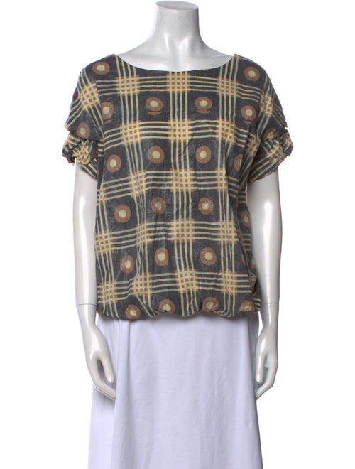 Marni Printed Scoop Neck Blouse
