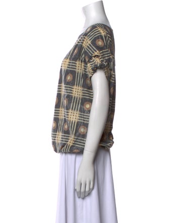 Marni Printed Scoop Neck Blouse