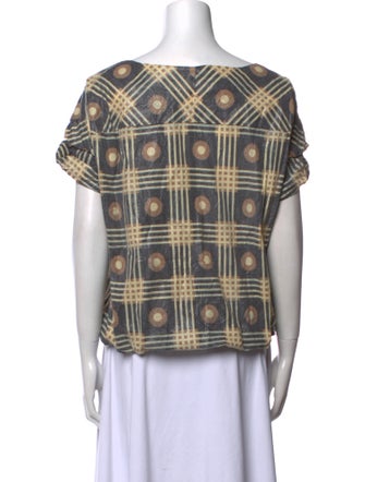 Marni Printed Scoop Neck Blouse