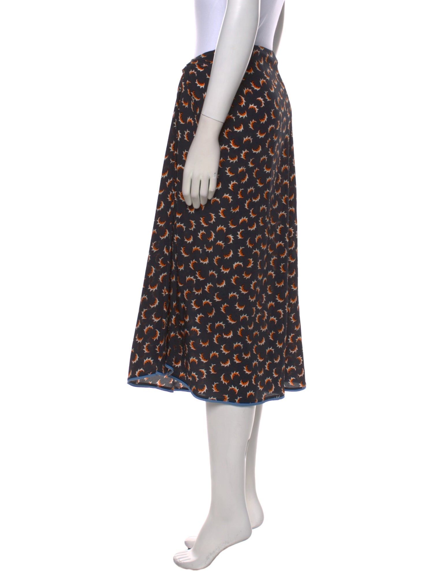 Marni Silk Midi Length Skirt