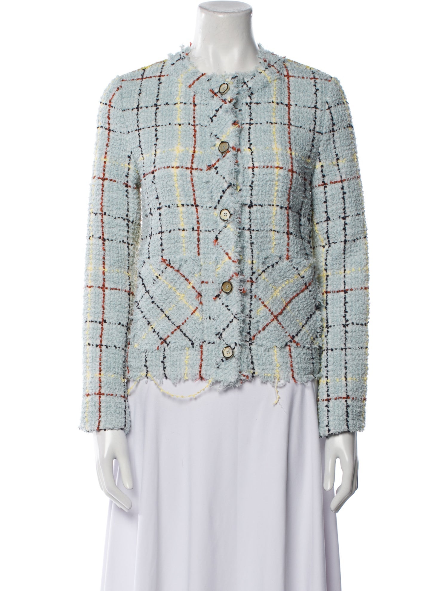 Marni Plaid Print Jacket