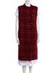 Marni Wool Plaid Print Vest