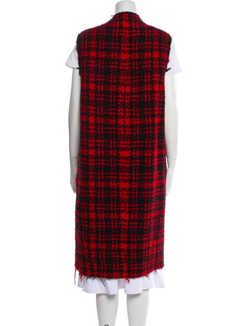 Marni Wool Plaid Print Vest