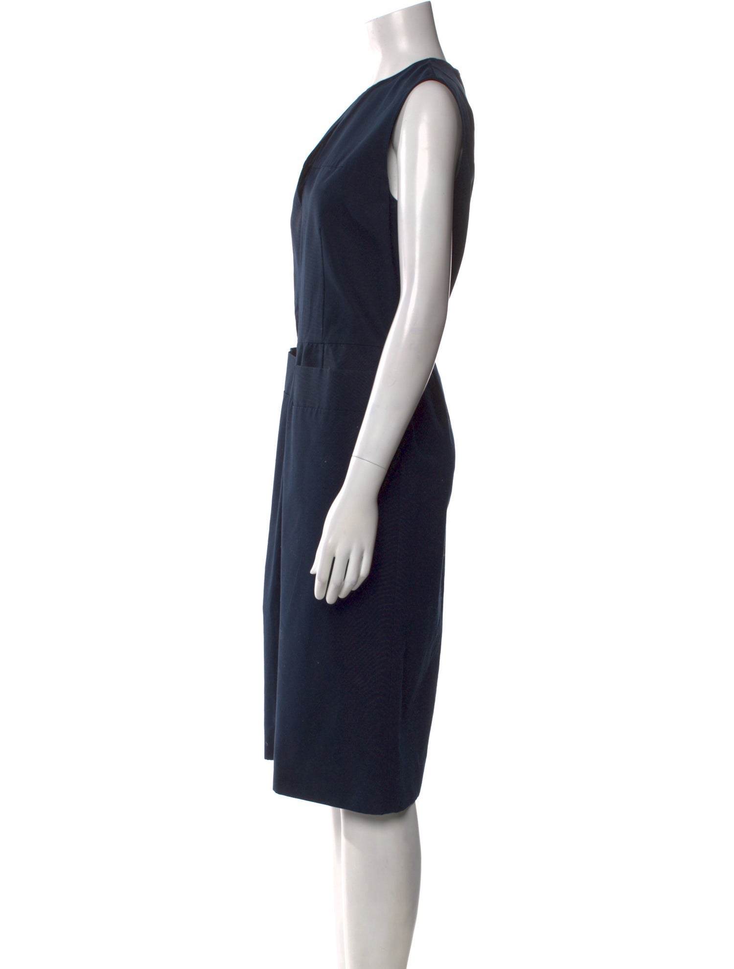 Marni V-Neck Midi Length Dress