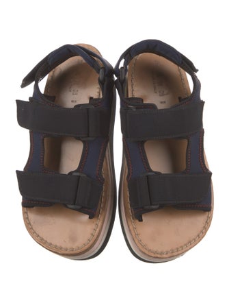 Marni Neoprene Colorblock Pattern Slingback Flats