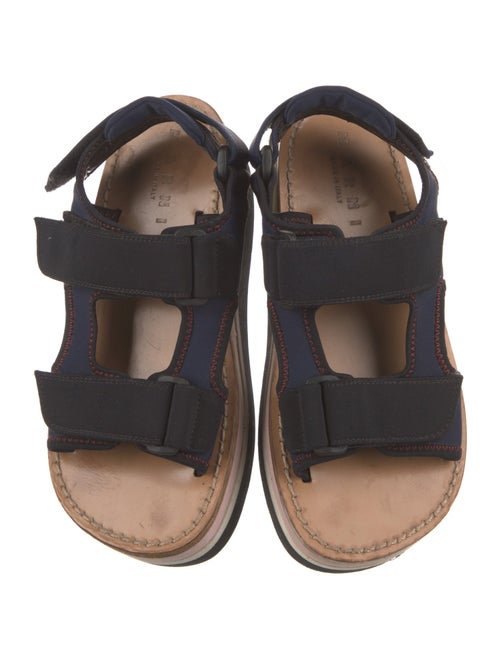 Marni Neoprene Colorblock Pattern Slingback Flats