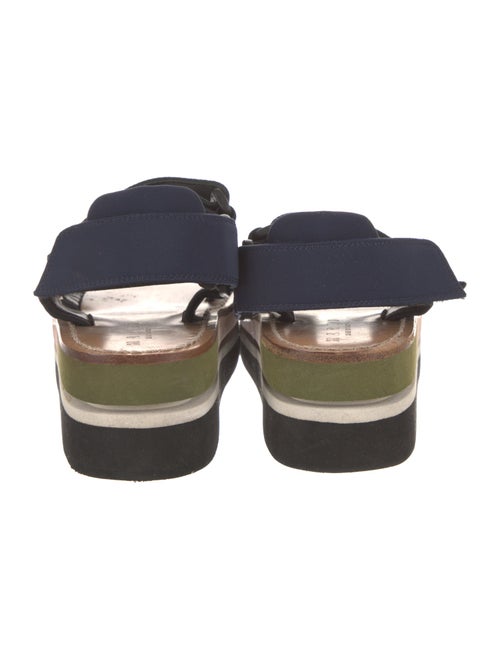 Marni Neoprene Colorblock Pattern Slingback Flats