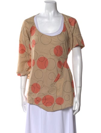 Marni Printed Scoop Neck T-Shirt